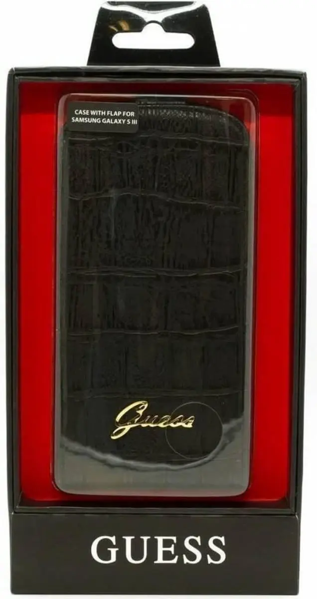 GUESS Hoesje Samsung Galaxy S3 Neo - Zwart - Kunstleer