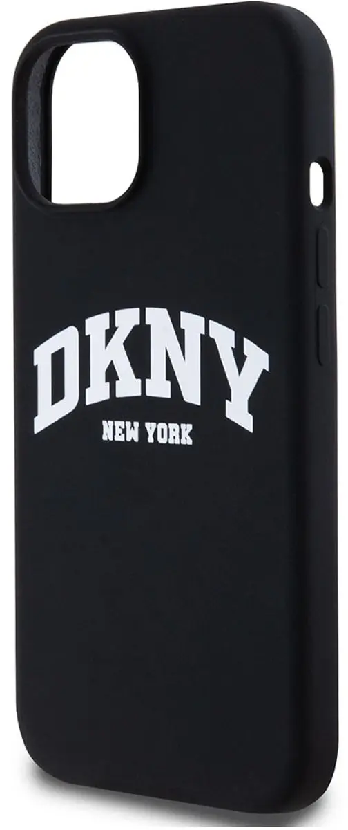 DKNY Silicone Arch Logo Back Case - iPhone 15 - Zwart