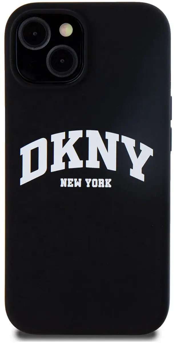 DKNY Silicone Arch Logo Back Case - iPhone 15 - Zwart