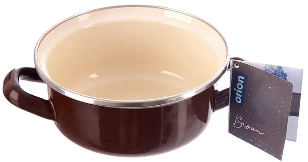 Orion Brown Serie Emalia Vergiet 600ml - 14cm