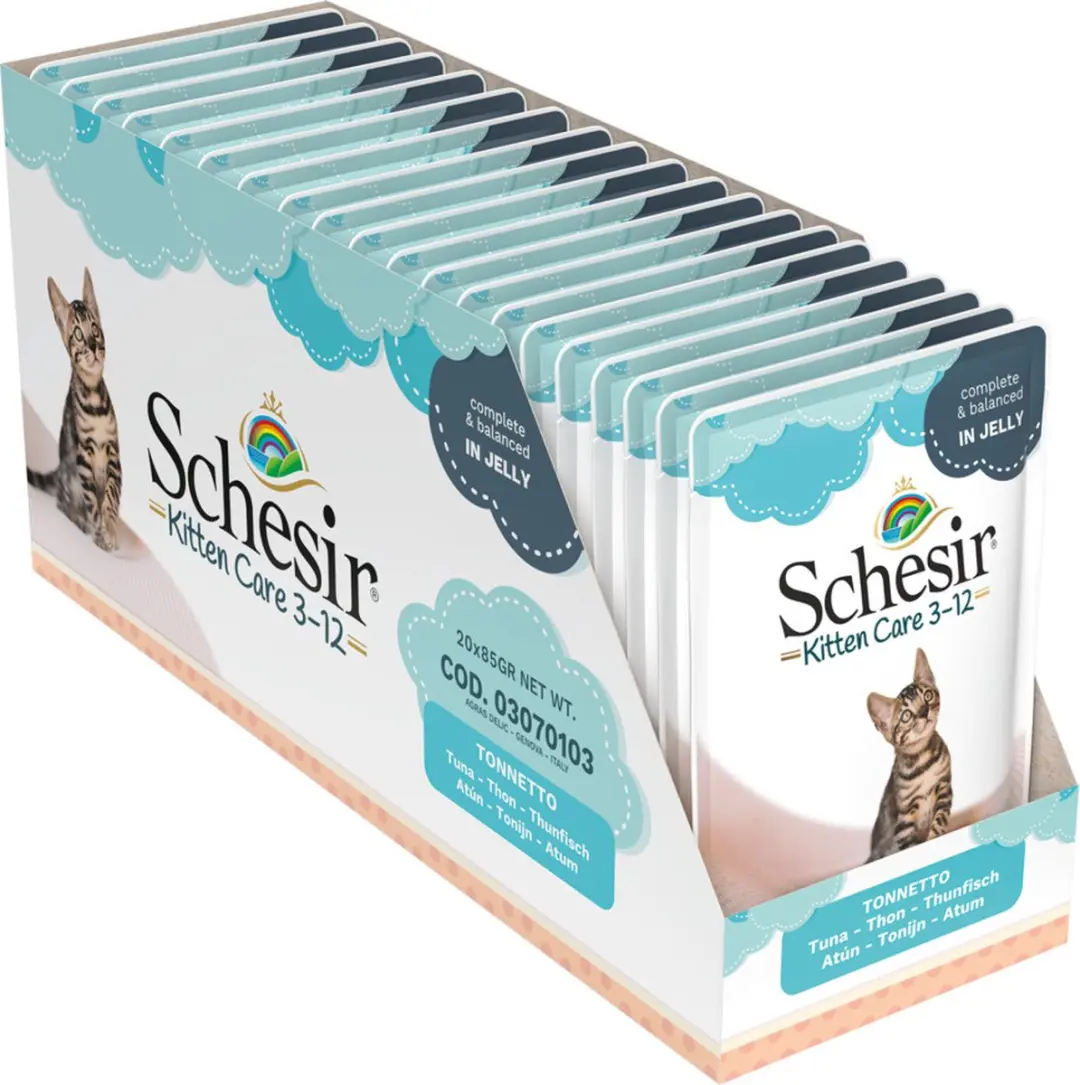 Schesir Kitten Tonijn in Gelei 20x85g