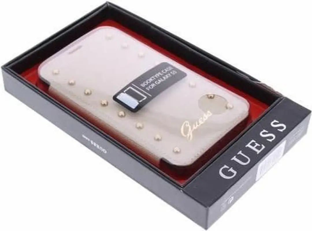 GUESS Samsung Galaxy S5 Hoesje S206-12 - Wit Kunstleer