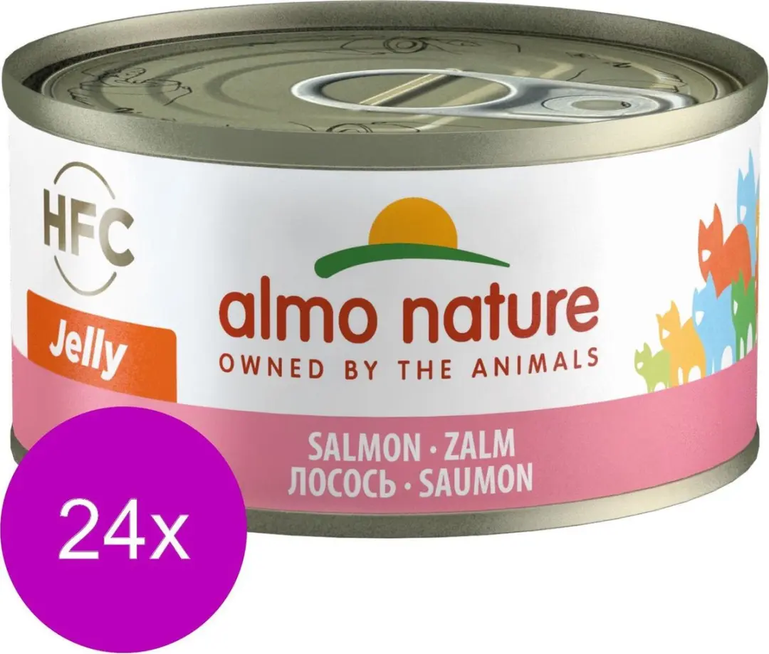 Almo Nature Natvoer Katten HFC Jelly Zalm 24x70g