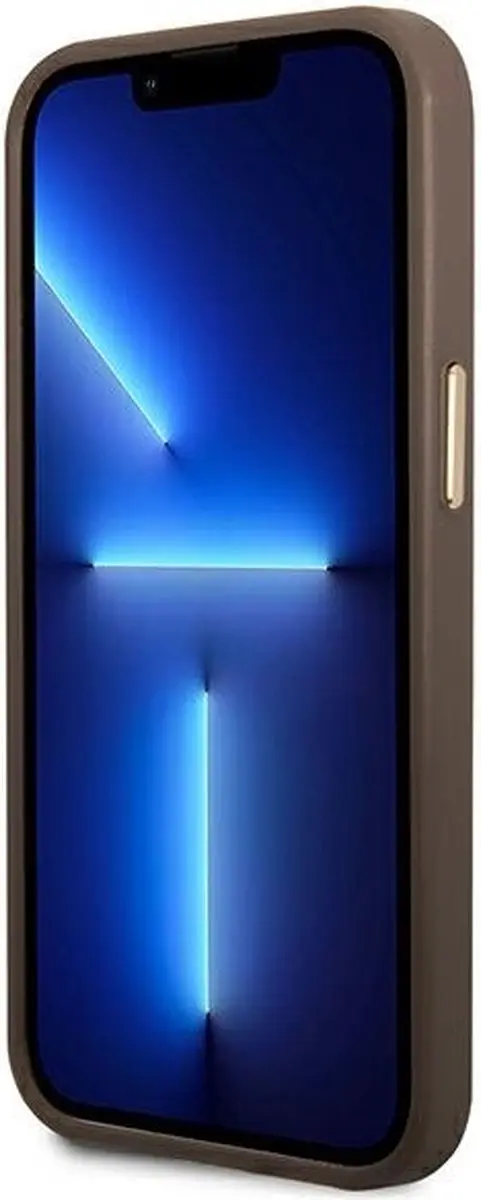 GUESS Hoesje iPhone 14 - Bruin - MagSafe