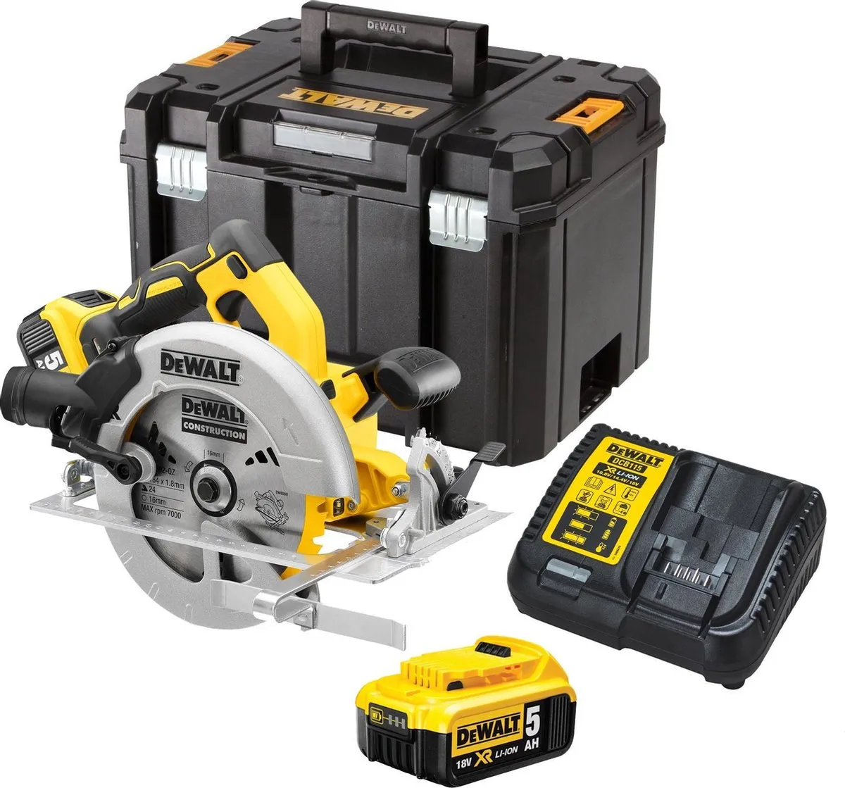 DeWalt DCS570P2 Cirkelzaag - 184mm - 2x 5.0Ah accu
