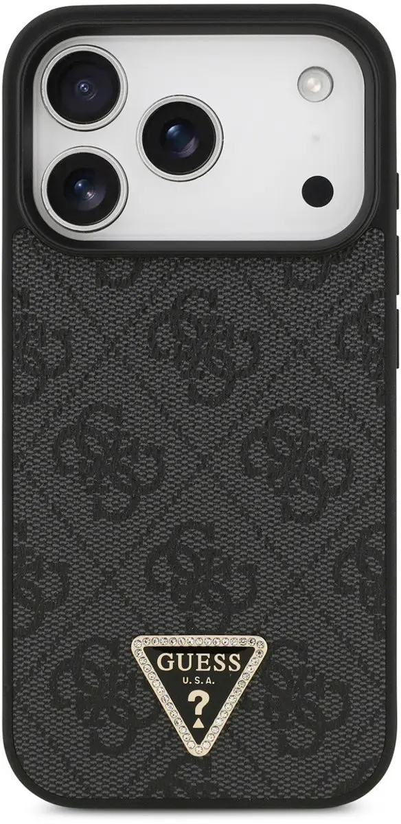 Guess Back Cover iPhone 17 Pro - Zwart - 3666339552329