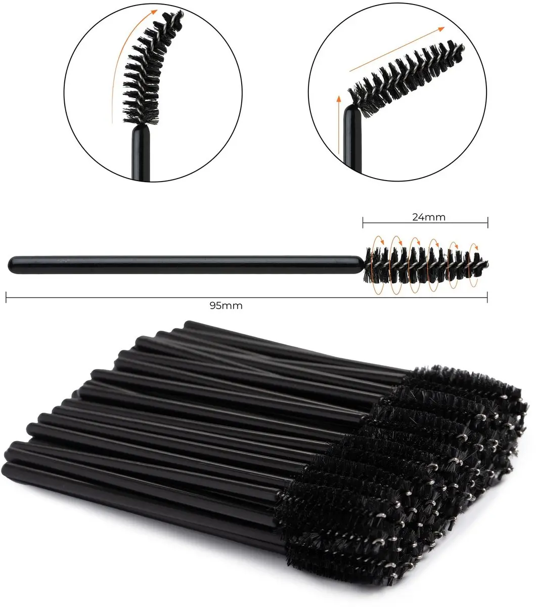 Nanolash Disposable Mascara Wands 50 Stuks - Zwart