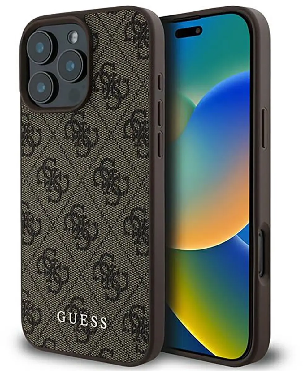 Guess 4G Classic Hoesje iPhone 16 Pro Max - Bruin - afbeelding 6 van 6