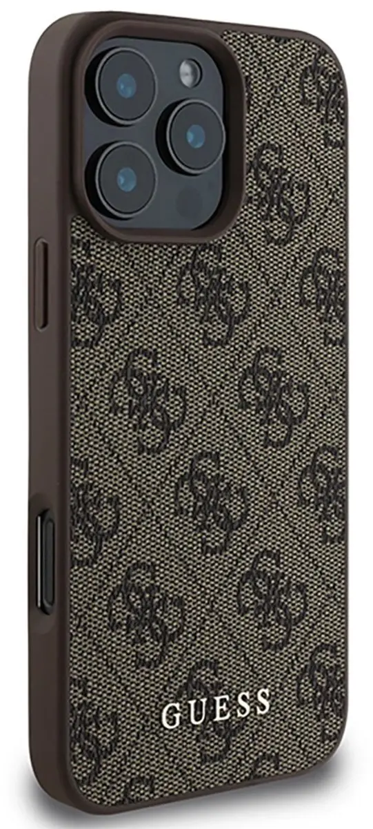 Guess 4G Classic Hoesje iPhone 16 Pro Max - Bruin