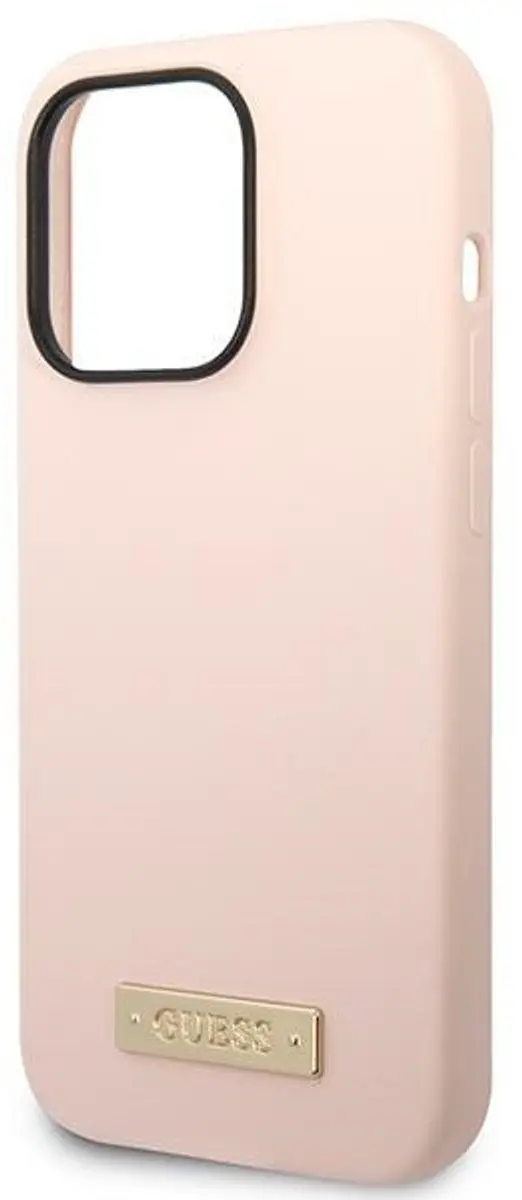 Guess Silicone Back Case - iPhone 14 Pro Max MagSafe Roze - afbeelding 6 van 6