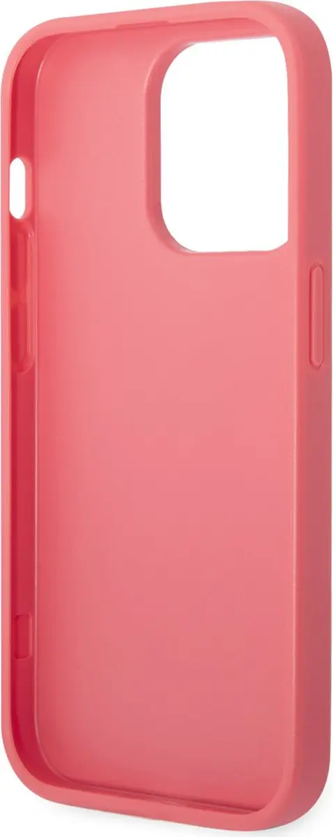 GUESS Hoesje iPhone 14 Pro Saffiano - Fuchsia - 3666339090760