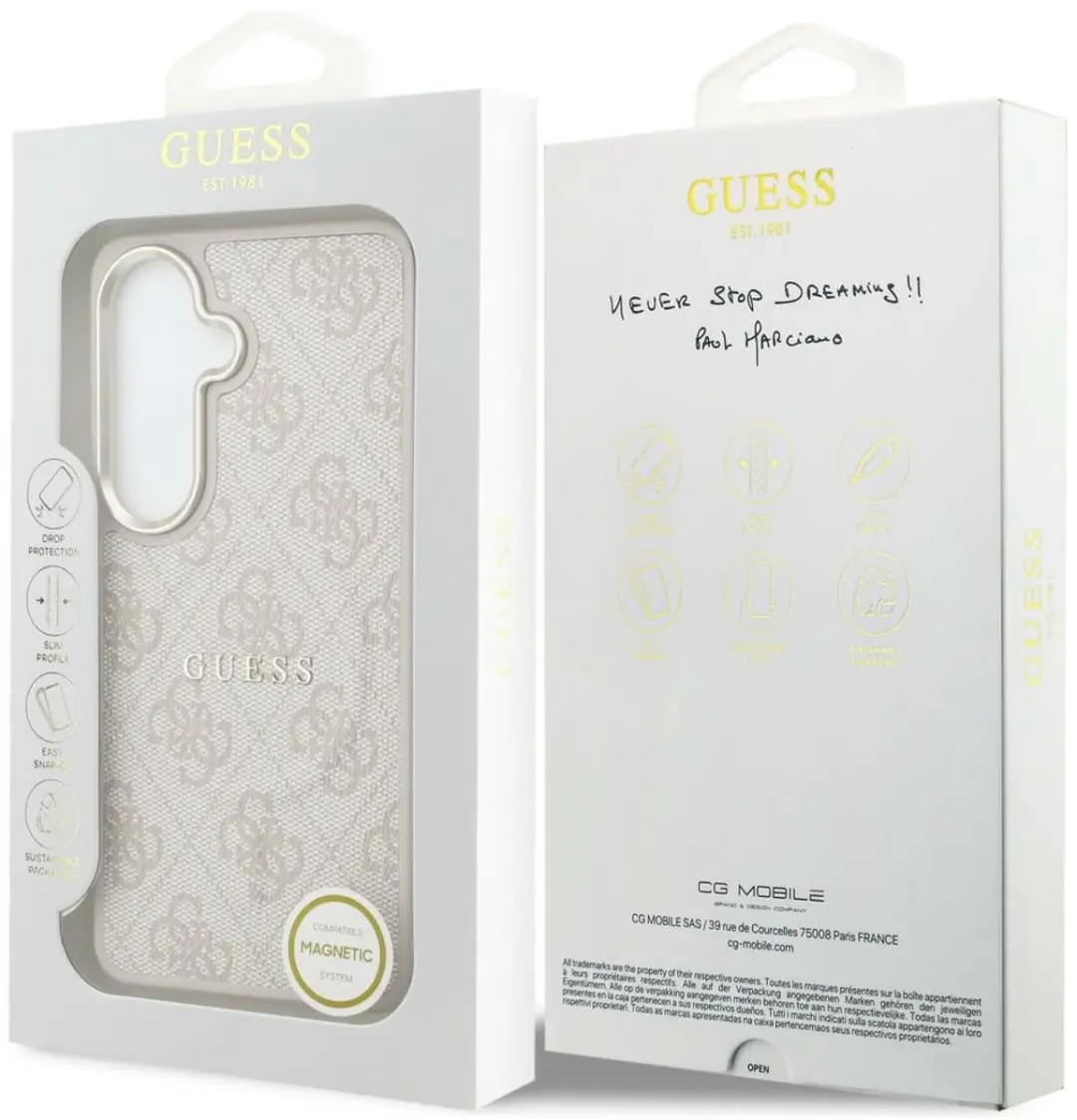 GUESS 4G Embossd Ring MagSafe Hoesje - Roze - afbeelding 5 van 6