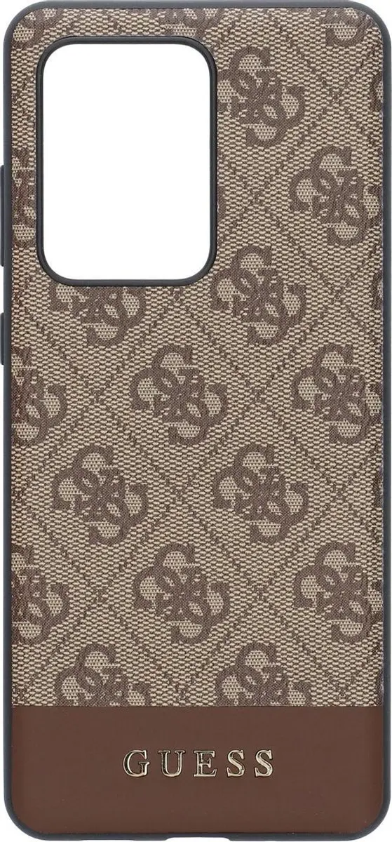 GUESS Backcase Samsung Galaxy S20 Ultra - Bruin - Kunstleer