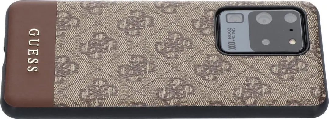 GUESS Backcase Samsung Galaxy S20 Ultra - Bruin - Kunstleer