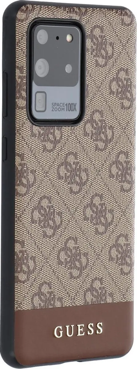 GUESS Backcase Samsung Galaxy S20 Ultra - Bruin - Kunstleer