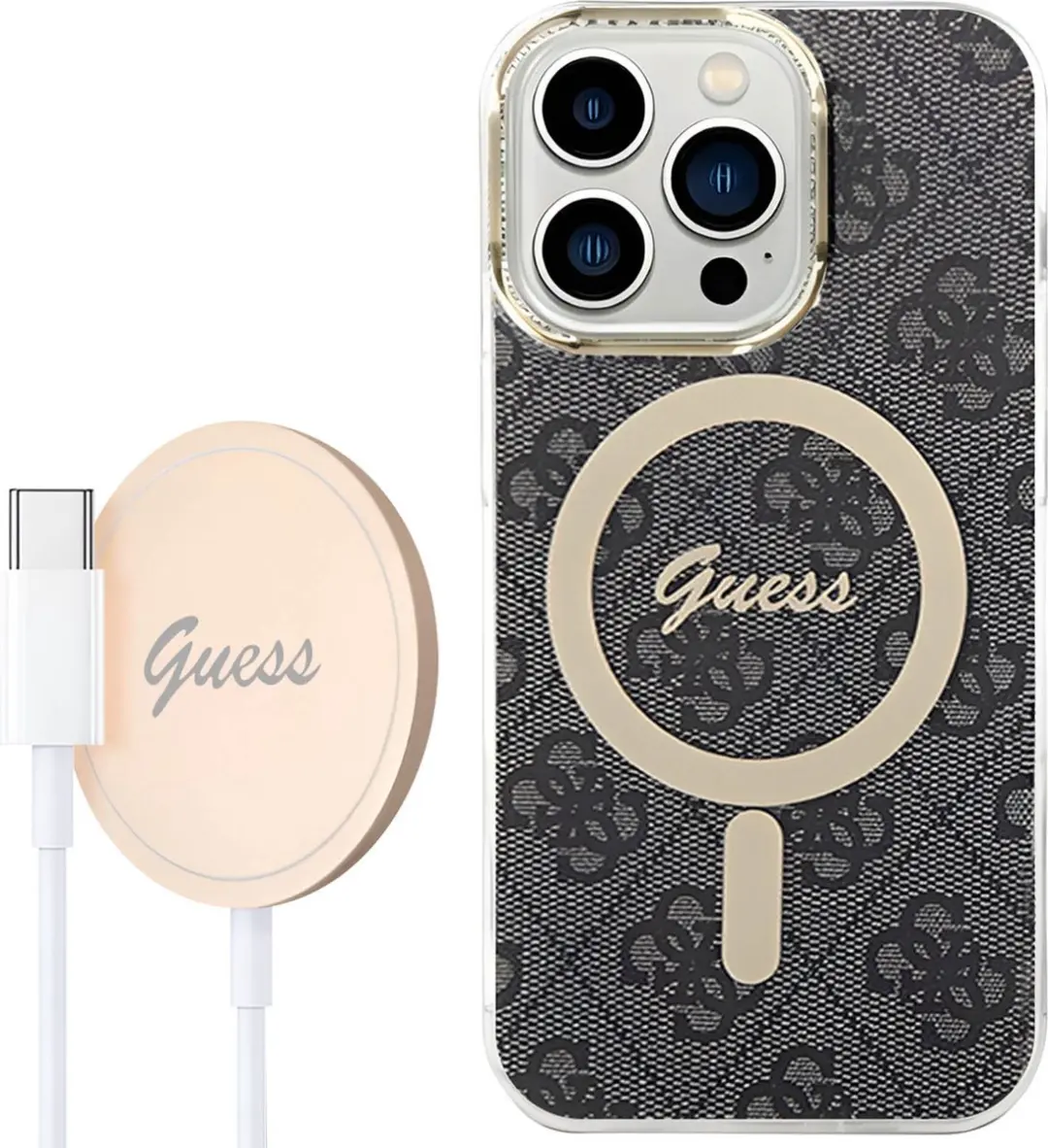 GUESS Hoesje iPhone 14 Pro Max - Grijs