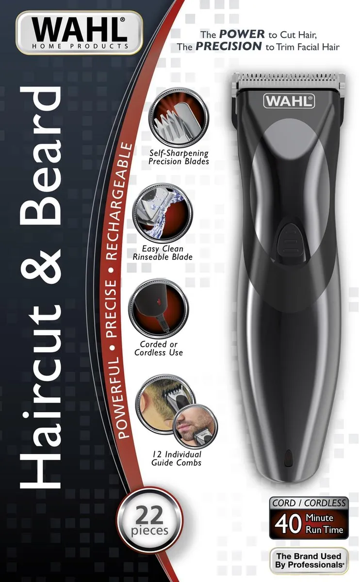 Wahl Tondeuse - 10 Opzetkammen 1.5-25mm - Zwart