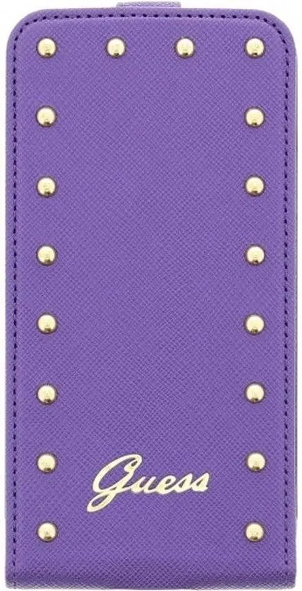 GUESS Galaxy S5 Studded Collection Flip Case GUFLS5SAV - Paars