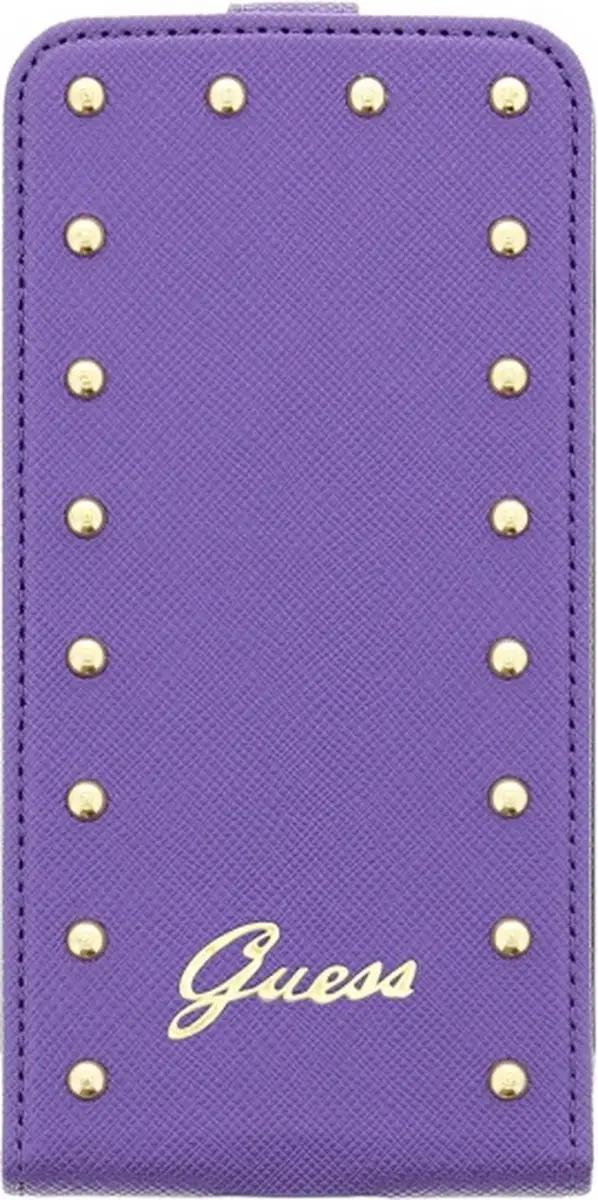 GUESS Galaxy S5 Studded Collection Flip Case GUFLS5SAV - Paars