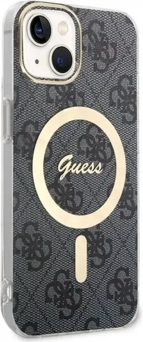 GUESS 4G Back Case MagSafe iPhone 14 - Grijs