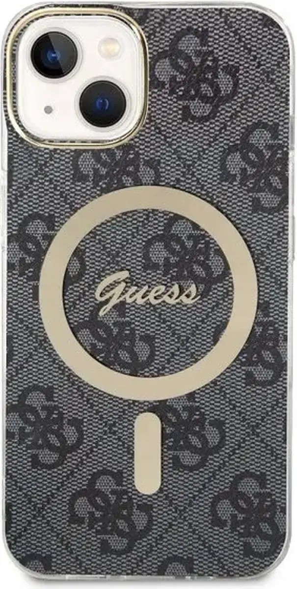 GUESS 4G Back Case MagSafe iPhone 14 - Grijs