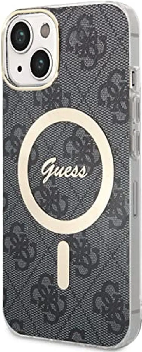 GUESS 4G Back Case MagSafe iPhone 14 - Grijs