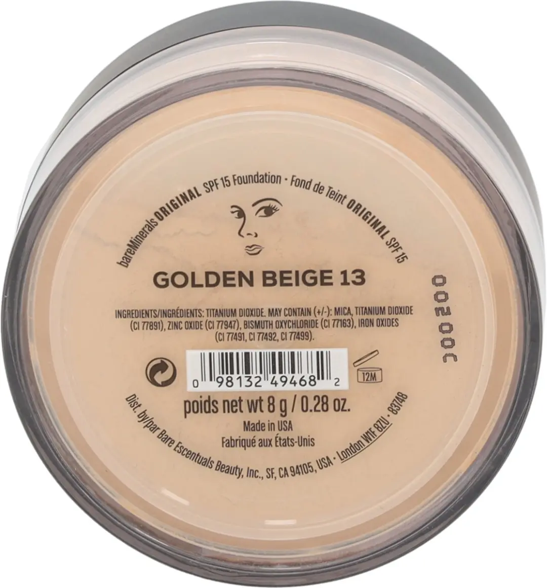 Bareminerals Original Foundation SPF 15 - Golden Beige 8g