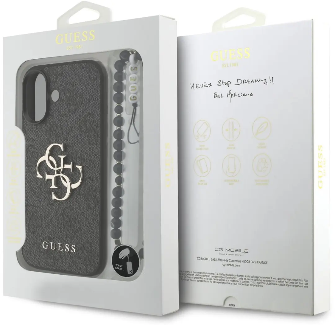 GUESS iPhone 17 Telefoonhoesje - MagSafe - Zwart