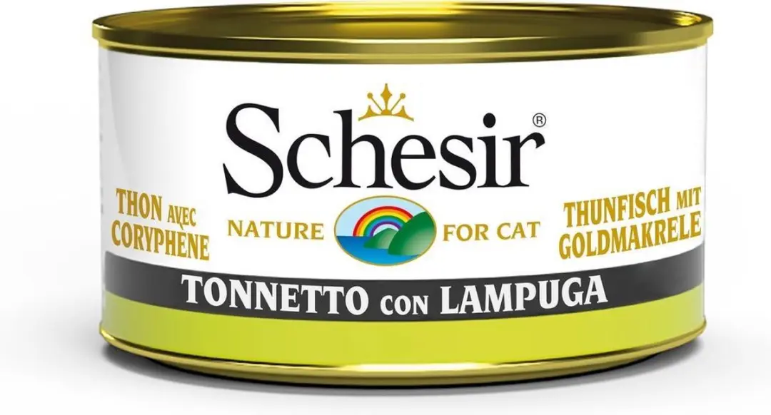 Schesir Katten Natvoer Tonijn & Goudmakreel 85g