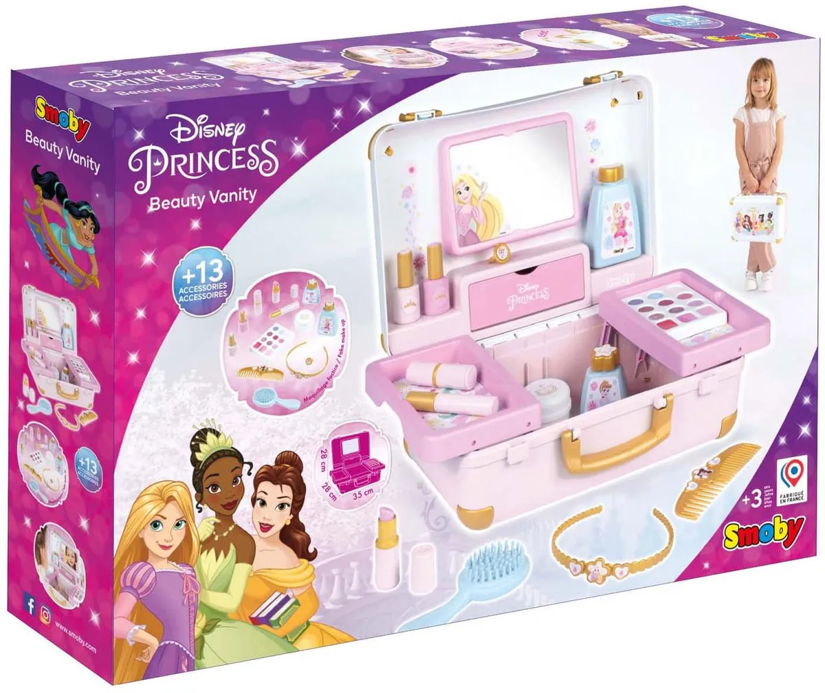 Smoby Disney Princess Beautycase 13-delig - Multicolor
