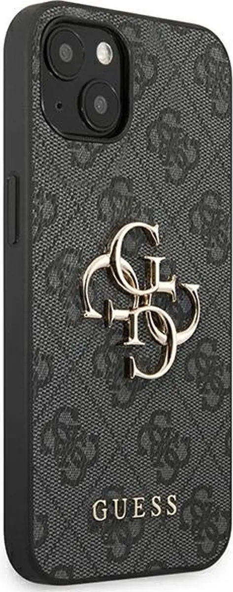 Guess iPhone 13 Backcase - Effen Grijs - Kunstleer - 7640