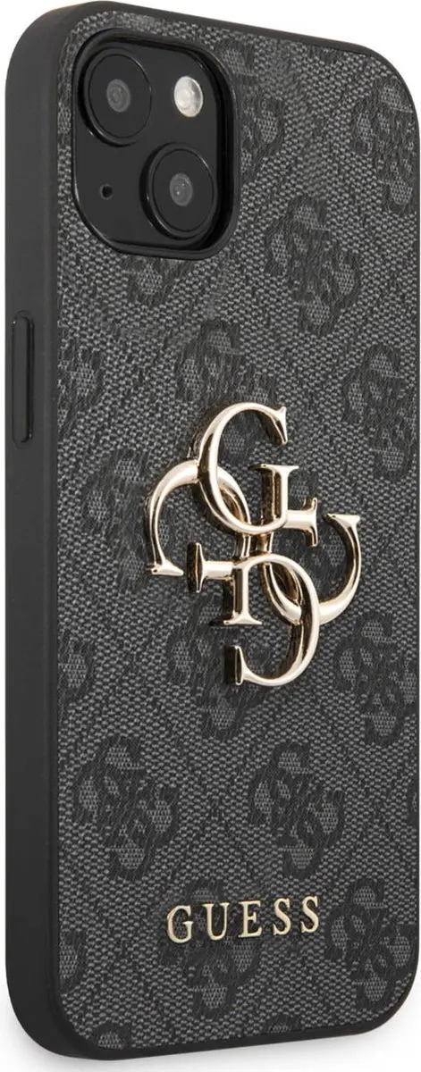 Guess iPhone 13 Backcase - Effen Grijs - Kunstleer - 7640