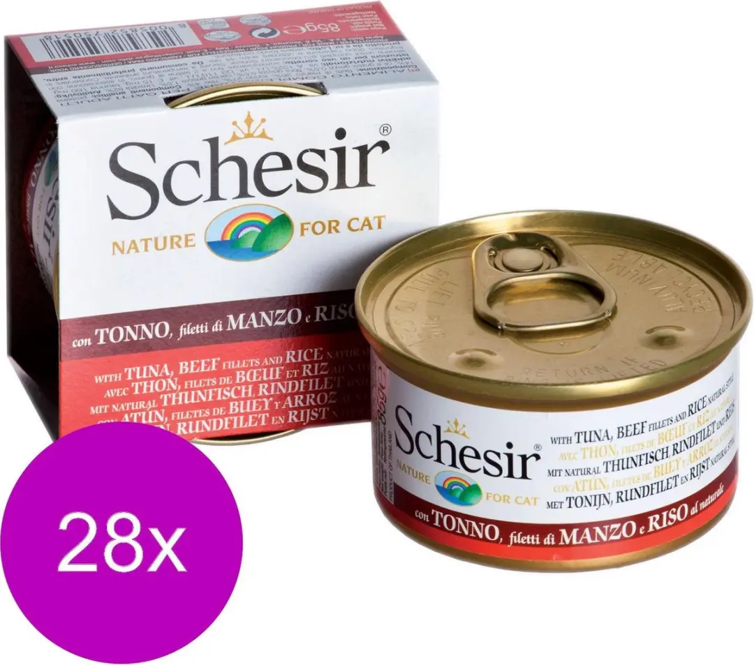 Schesir Kat Blik Gekookte Vis 85g