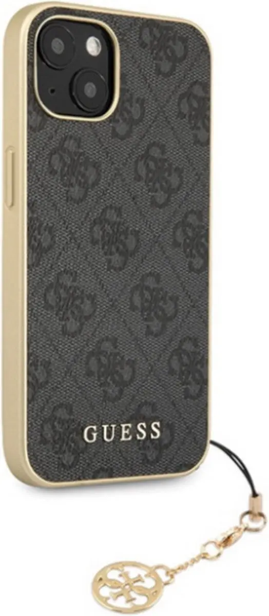 Guess 4G Charms Back Case - iPhone 14 Grijs
