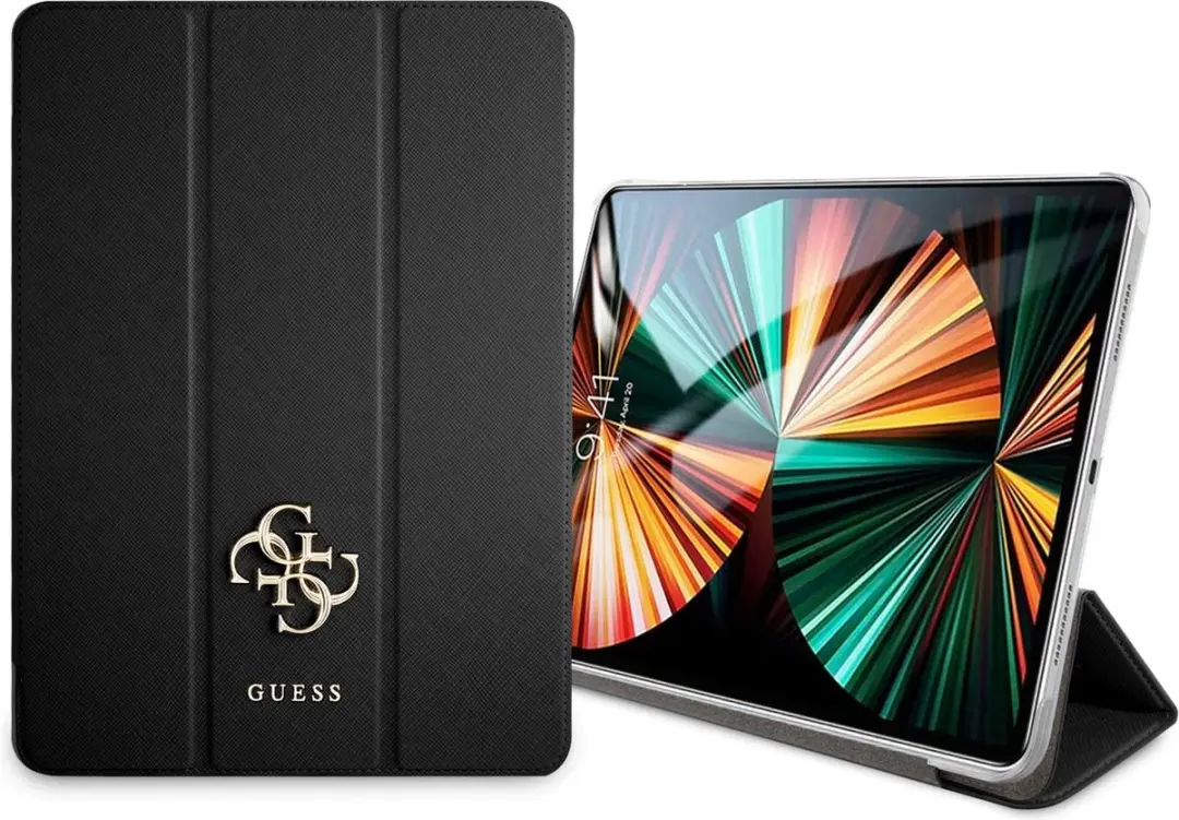Guess Book Case Tablethoes iPad Pro 12.9 2021 - Zwart