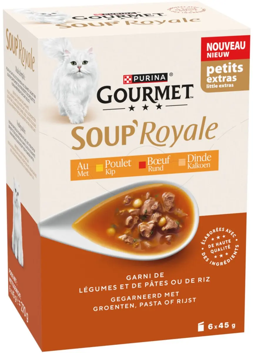 Gourmet Kattenvoer Nat Soup Royale Rund