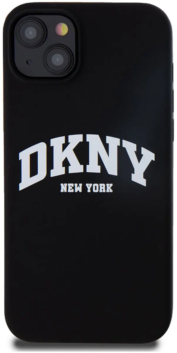 DKNY Silicone Arch Logo Back Case - iPhone 15 Plus - Zwart - DKHMP15MSNYACH
