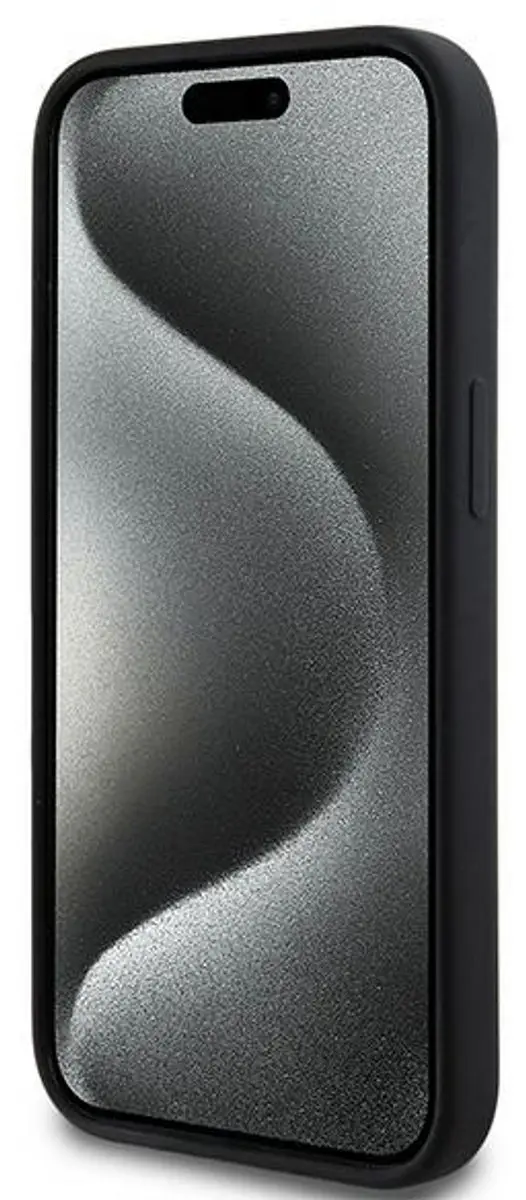DKNY Silicone Arch Logo Back Case - iPhone 15 Plus - Zwart - DKHMP15MSNYACH
