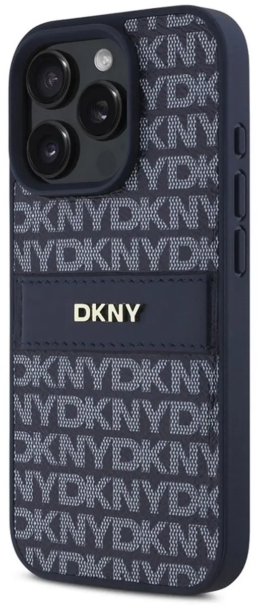 DKNY Hoesje iPhone 16 Pro Max - Blauw Tonal Stripe