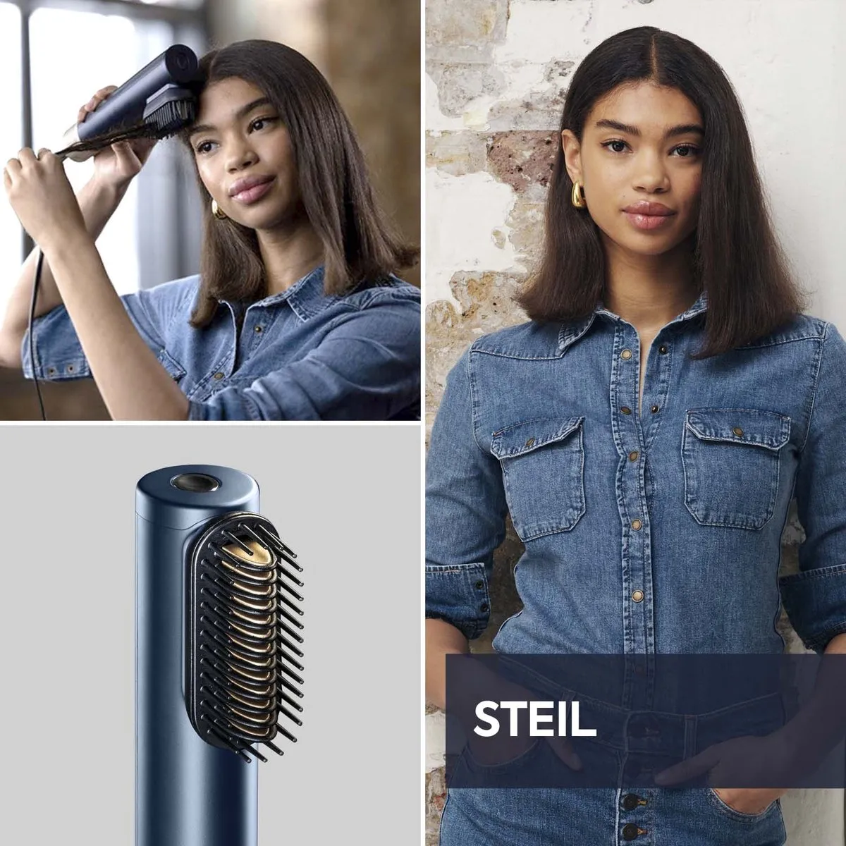 Babyliss Air Wand ACAS6550STR Stijler - Donkerblauw/Goud