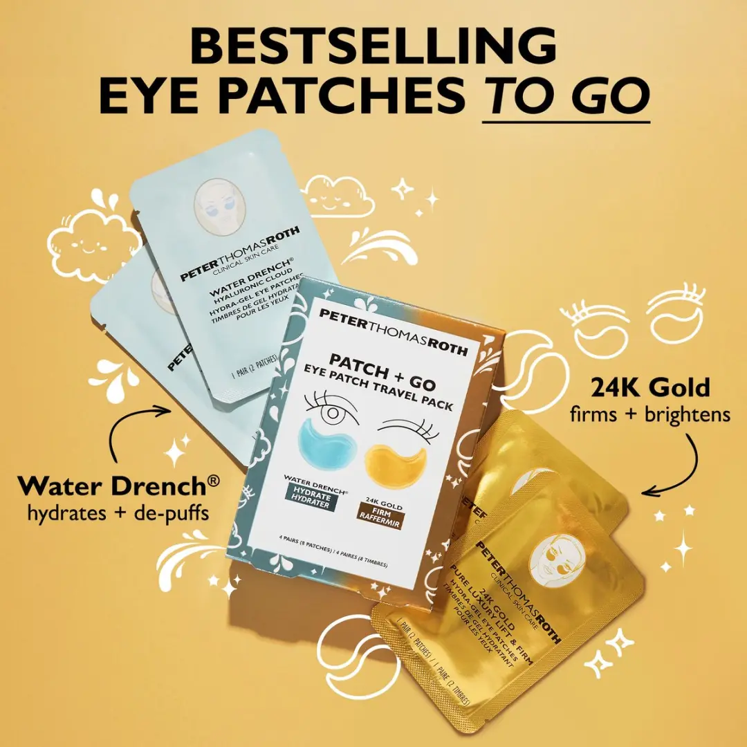 Peter Thomas Roth Patch + Go Eye Patch Travel Pack - 4 Stuks