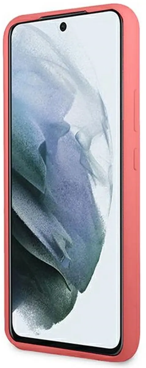 GUESS Silicone Retro Back Case - Samsung Galaxy S22 Plus - Fuchsia