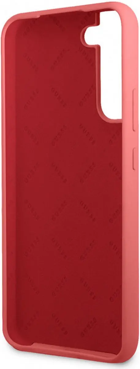 GUESS Silicone Retro Back Case - Samsung Galaxy S22 Plus - Fuchsia