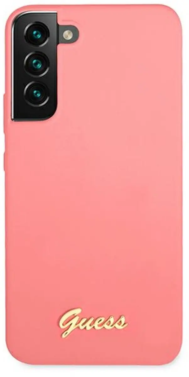 GUESS Silicone Retro Back Case - Samsung Galaxy S22 Plus - Fuchsia