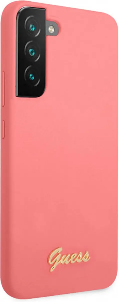 GUESS Silicone Retro Back Case - Samsung Galaxy S22 Plus - Fuchsia