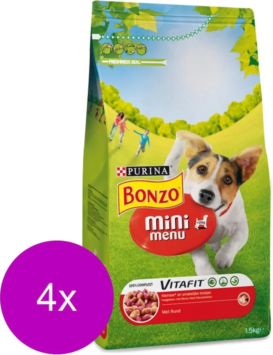 Bonzo Vitafit Mini Menu Rund Hondenvoer