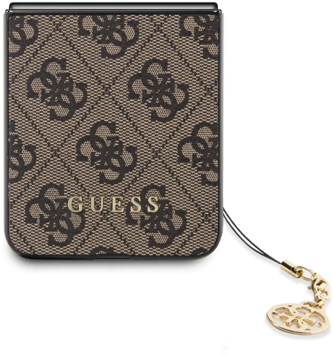 Guess Charm Hoesje Samsung Galaxy Z Flip 5 - Bruin