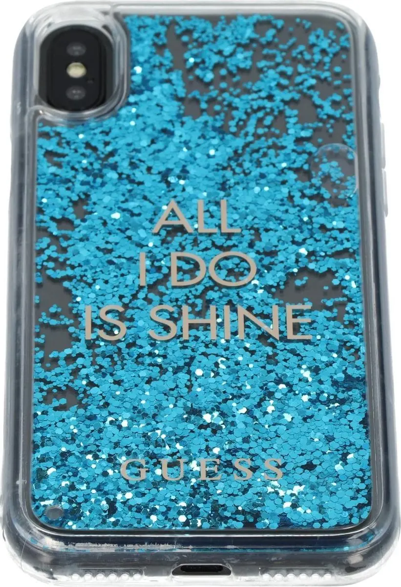 GUESS iPhone 3 Hoesje - Blauw Kunststof