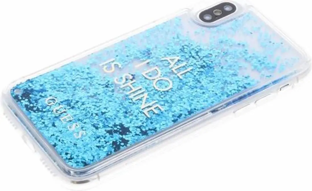 GUESS iPhone 3 Hoesje - Blauw Kunststof