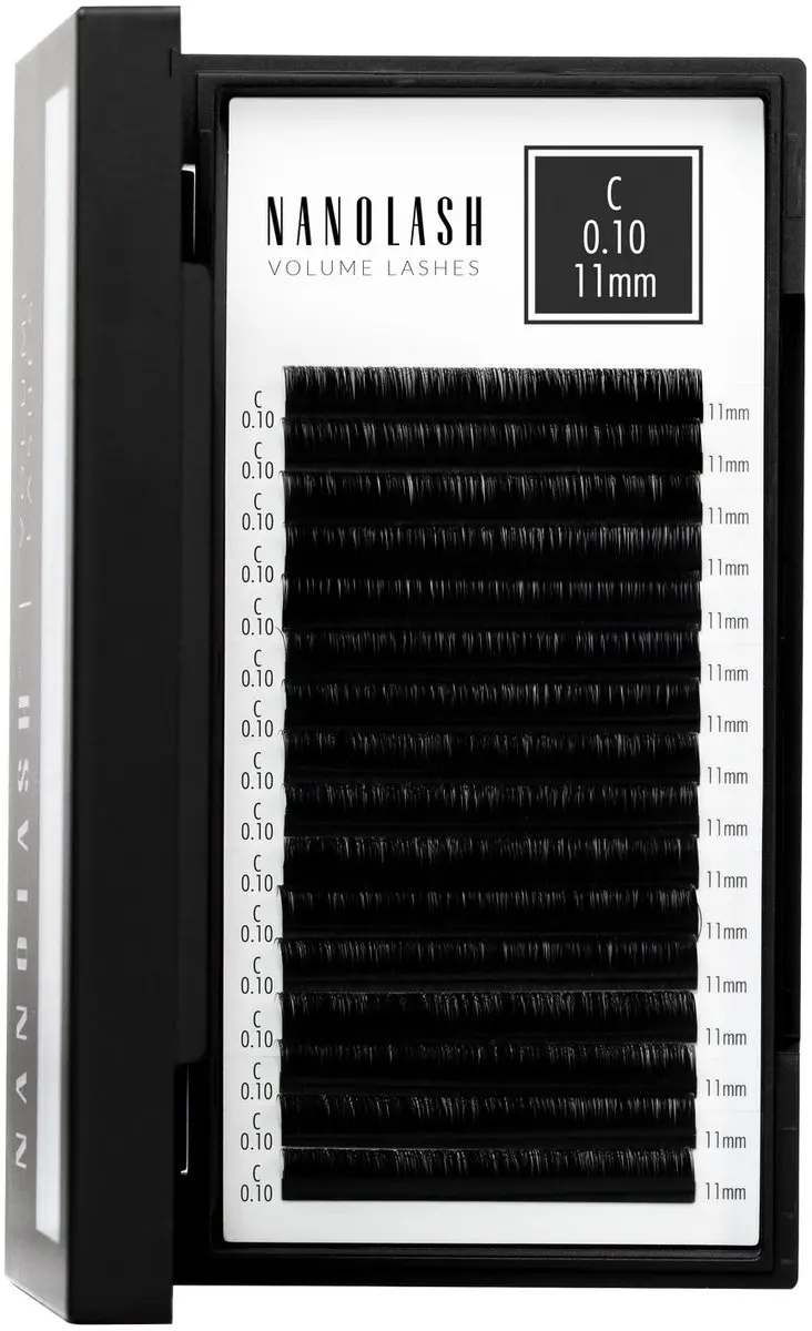Nanolash Volume Lashes Nepwimpers 0.10C 11mm - Zwart